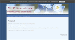 Desktop Screenshot of blaszczakowie.pl