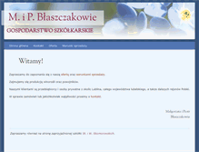 Tablet Screenshot of blaszczakowie.pl